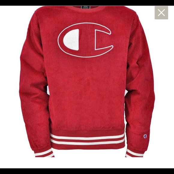 Champion Mens Corduroy Crew Sweatshirt 